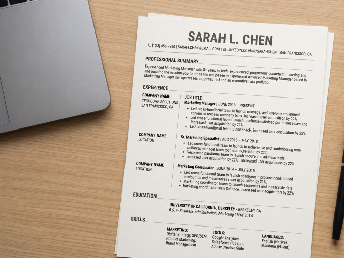 chronological resume
