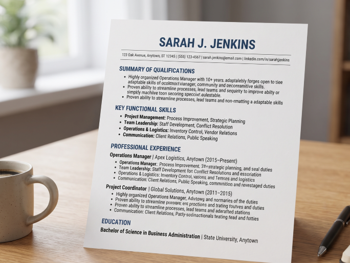 fucntional resume