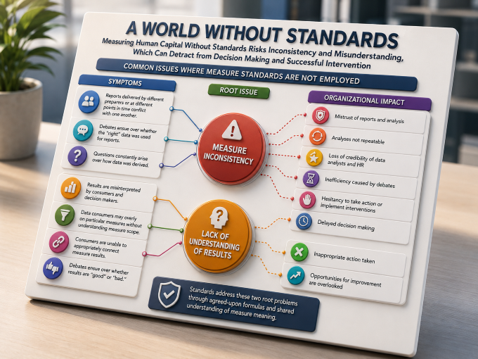 the attempt to measure human capital without a solid foundation of standardized definitions and formulas can often create more problems than it solves